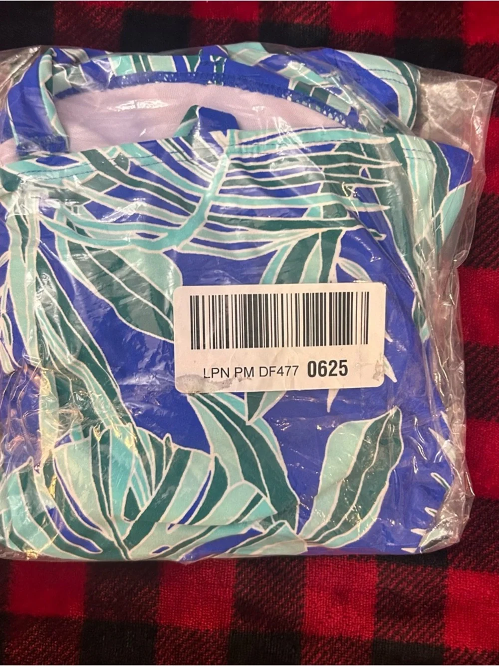 24th & OCEAN Women Bra Cup Underwire Tankini Swimsuit Top Sapphire,Cup 36D (M) - Picture 7 of 7